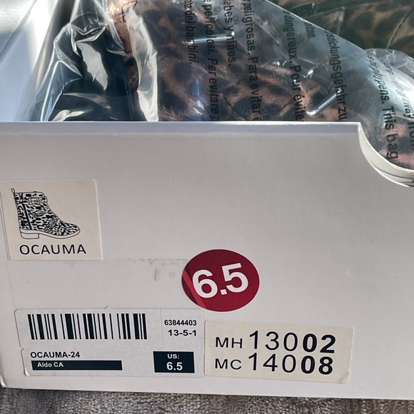 New! Aldo Ocauma Leopard Print Boots -Size 6.5 - Picture 8 of 9